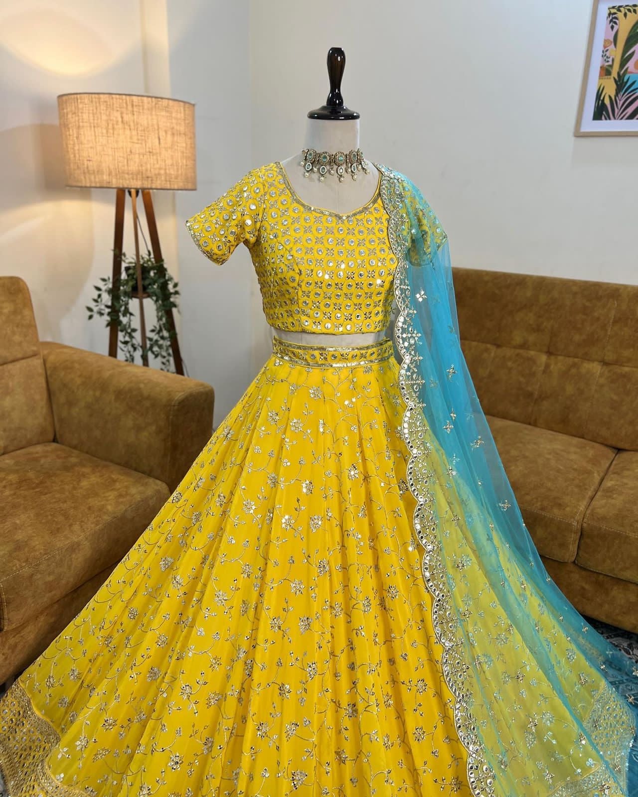 
                  
                    Special function outfit yellow color full stitched
                  
                